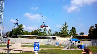 Salena and Jamie bungee jumping  kings island [upl. by Siroved]