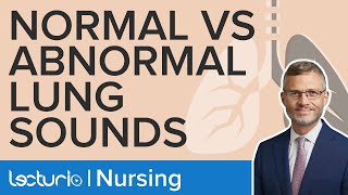 Normal and Abnormal Breath Sounds Explained  Physical Assessment  Lecturio Nursing [upl. by Yeruoc]