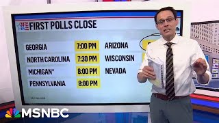 Kornacki breaks down when to expect election results [upl. by Elletnuahs]