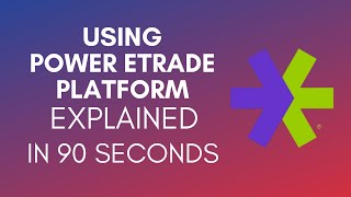 How To Use Power Etrade Platform 2024 [upl. by Devad92]