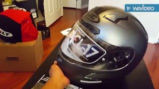 HJC CL17 Motorcycle Helmet Review [upl. by Delila556]