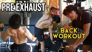 How to Pre Exhaust  Back workout example [upl. by Assenar168]