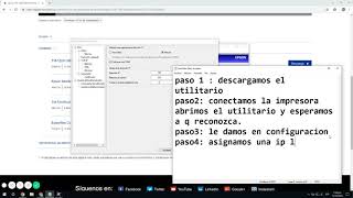 EPSON TMT20II Configuración Impresora de Ticket WINDOWS 10 [upl. by Januisz]