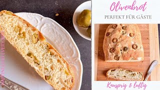 Deine Gäste werden dieses Brot lieben Einfaches Rezept für Olivenbrot mit wenigen Zutaten [upl. by Ohploda]