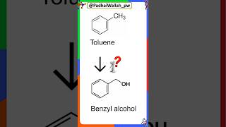 Toluene to benzyl alcohol class12chemistry [upl. by Elwood]