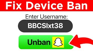 How to Fix Snapchat Device Ban 🤯 QUICKEST WAY [upl. by Ettelrac931]