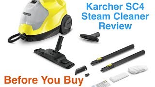 Karcher SC4 Easyfix Cylinder Steam Cleaner Review [upl. by Ahseela]