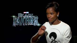 Black Panthers Letitia Wright talks Guyana and BlackGirlMagic [upl. by Toiboid]