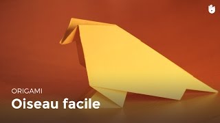 Origami  Oiseau en papier facile [upl. by Arakahs]