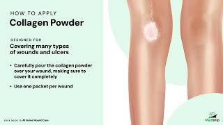 At Home Wound Care – Knee Wound with Collagen Powder [upl. by Jenn922]