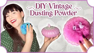 DIY Vintage Dusting powder and My Vintage Dusting Powder Collection [upl. by Aivle828]