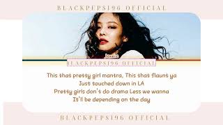 JENNIE  Mantra Official Colored Lyrics [upl. by Lorrayne]