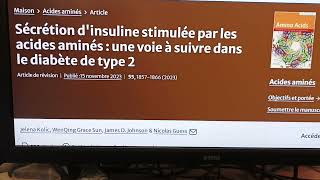 Tout sur les acides aminés qui boostent la sécrétion dinsuline [upl. by Libna]