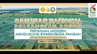 Polbangtan Bogor  Seminar Nasional 2024 [upl. by Sibeal309]