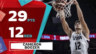 Cameron Boozer 29 points double double vs France at FIBA U17 Basketball World Cup [upl. by Uaeb]