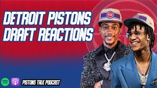 Detroit Pistons NBA Draft Reactions With James Edwards III  Pistons Talk Podcast [upl. by Eatnom]