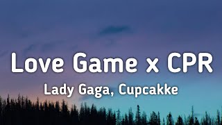 Lady Gaga Cupcakke  Love Game x CPR Remix Lyrics quotI wanna take a ride on your disco stickquot [upl. by Rramaj]