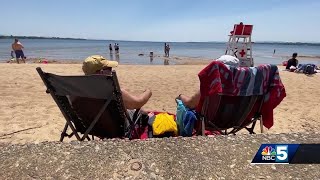 Beachgoers flock to Plattsburgh City Beach on opening weekend [upl. by Rosse731]