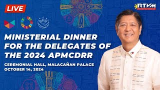 Ministerial Dinner for the Delegates of the 2024 APMCDRR 10142024 [upl. by Hekker]