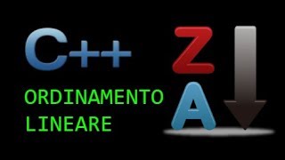 Tutorial C  Lezione 25  Ordinamento Lineare di un vettore [upl. by Einafpets968]