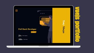 Vuejs Modern Portfolio [upl. by Navar]