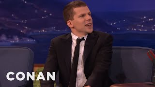 Jesse Eisenberg Likes To Ask His Fans Invasive Questions  CONAN on TBS [upl. by Anniram556]