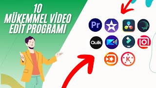 En İyi 10 Video Edit Programı Adobe Premiere ve DaVinci Resolve [upl. by Winters]