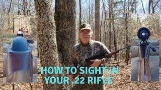 How to Sight in Your 22 Rifle [upl. by Jephthah]