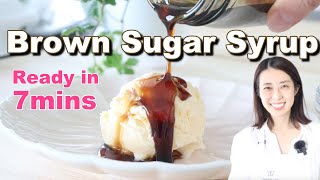 Brown Sugar Syrup recipe for boba ice cream and ice milk tea [upl. by Yekim886]