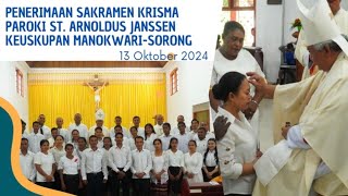 Penerimaan Sakramen Krisma di Paroki St Arnoldus Janssen Malanu Keuskupan ManokwariSorong [upl. by Erline]