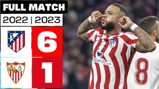 Atlético de Madrid 6  1 Sevilla FC  PARTIDO COMPLETO  LALIGA EA SPORTS 202223 [upl. by Alma]