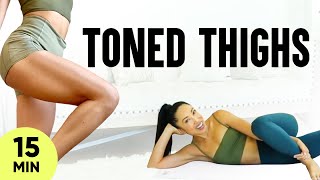 Beginner Pilates Thigh Toning Workout [upl. by Harlan]