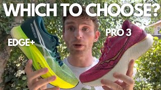 Saucony Endorphin Pro 3 VS Asics Metaspeed Edge  Sub 2 3 [upl. by Ause]