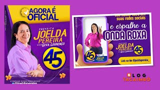 Música da candidata a prefeita de Tacaimbó Joelda Pereira [upl. by Nilknarf]