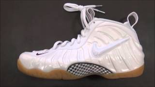 Nike Foamposite Pro Winter White Gum Bottom Sneaker Review [upl. by Lerej]