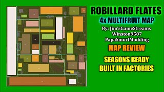 Robillard Flats 4x Multifruit amp Factory With Seasons Map Review Farming Simulator 19 [upl. by Winshell171]