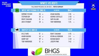 West Wittering CC 2nd XI v Roffey CC 3rd XI [upl. by Helprin790]