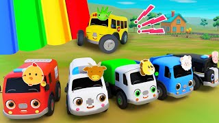 Wheels On The Bus  Cars Playing Games  BabyCar Nursery Rhymes amp Kids Songs  Baby Car Songs TV [upl. by Arihsaj959]