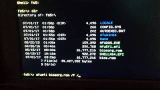 How flash bios using Efi Shell AMI [upl. by Nahtad]