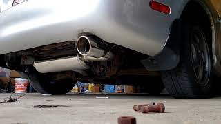 NB Miata  RoadsterSport 4 axleback exhaust cold start [upl. by Alemak943]