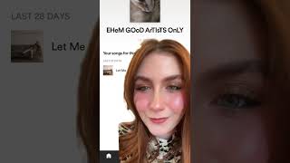 Exposing your spotify playlists playlist spotify spotifyplaylist musician singer reaction [upl. by Cheri]