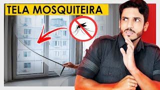 TELA MOSQUITEIRO  BARATO E FÁCIL DE INSTALAR EM PORTAS E JANELAS [upl. by Lenrad]