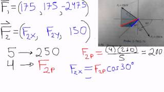 Ejercicio suma de vectores en 3D [upl. by Kerri]