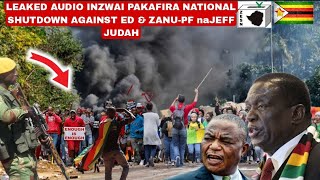 Leaked Audio🥵Inzwai pakafira Zim National Shutdown against SADCMnangagwa ampZanuPF Jeff Judah otaura [upl. by Wj523]