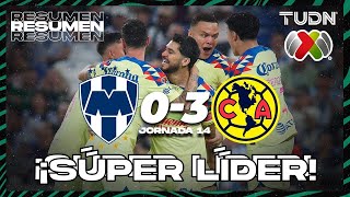 Resumen y goles  Monterrey 03 América  AP2023J14  Liga Mx  TUDN [upl. by Fatimah596]