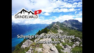 Schynige PlattePanoramawegLoucherhorn [upl. by Inilam]