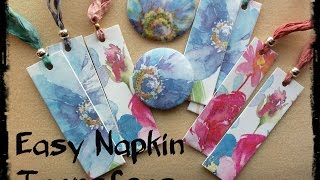 Easy Napkin Transfers for Polymer Clay [upl. by Medardas114]