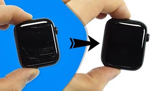 Remove Apple Watch Scratches Yourself ⌚  Full Video  No Screen Replacement  Zcratch UV [upl. by Pudens]