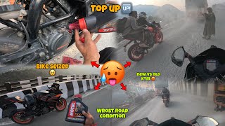 Bike Seized Low Engine Oil  Drag race New Ktm Vs old ktm 🤬 Full Gopro Setup 🥰  ajpal101 nh44 [upl. by Nryhtak]