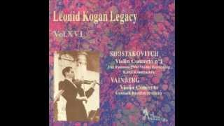 Leonid Kogan  Vainberg Violin Concerto in G minor Op67 I Allegro molto [upl. by Gunthar]